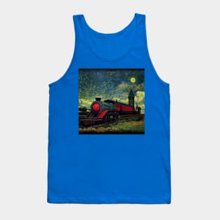 Starry Night Wizarding Express Train Tank Top